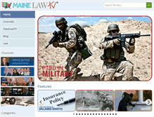 Tablet Screenshot of mainelawtv.com